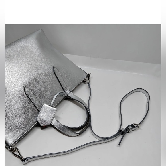 Jimmy Choo Silver Leather Bria 2way - Picture 7 of 14